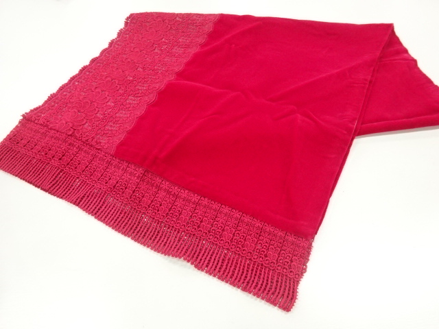 ビロードレース花模様ショール